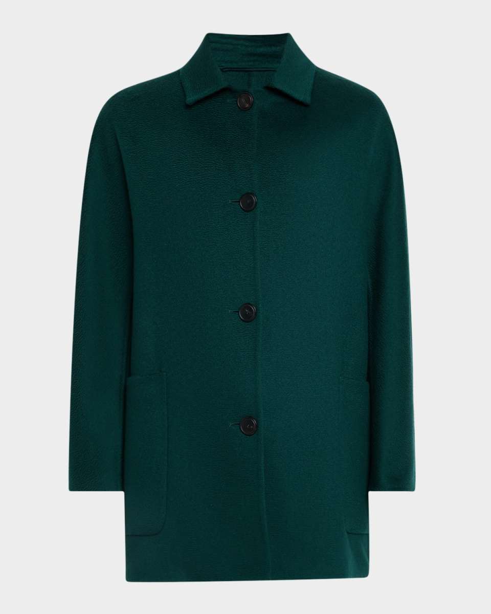 Lembi Single-Breasted Cashmere Coat